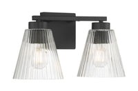 13.75'' Riville Matte Black 2 Light Bath Vanity