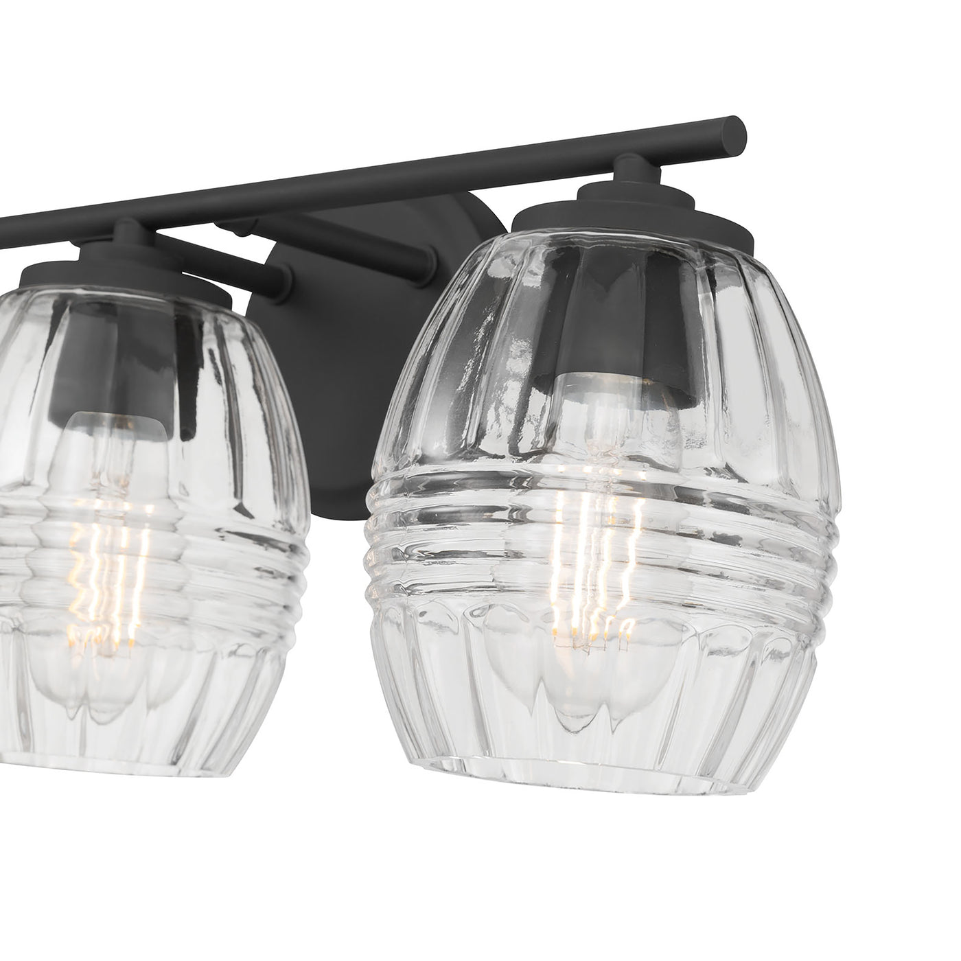22.25'' Miravelle Matte Black 3 Light Bath Vanity