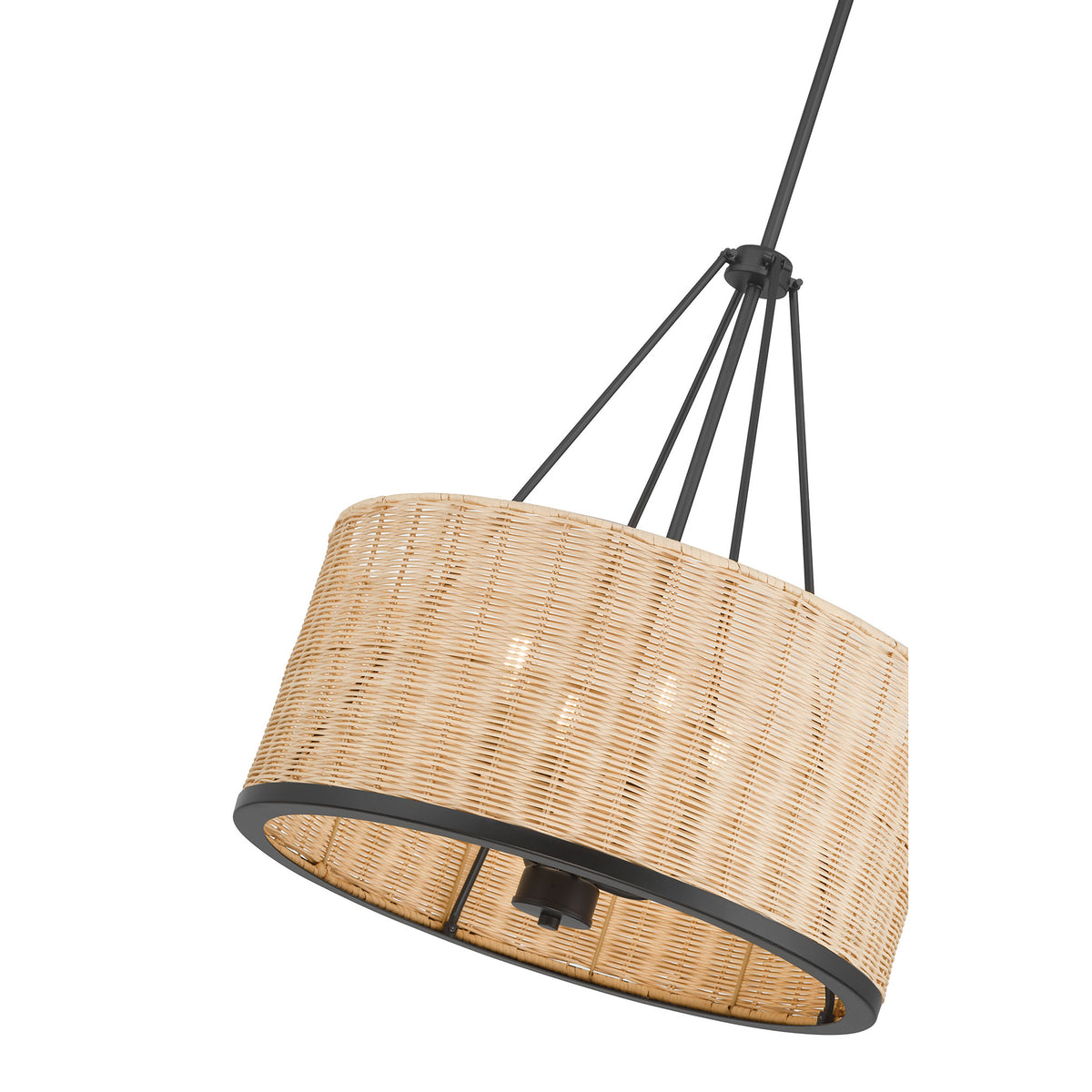 22'' Namiro Matte Black 4 Light Pendant
