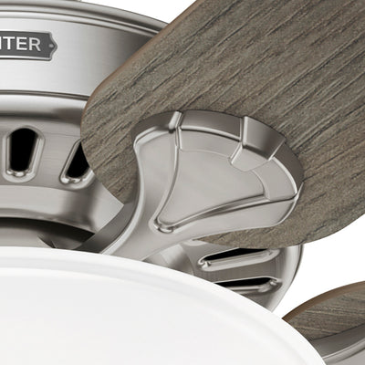 52 inch Pro's Best ENERGY STAR® Brushed Nickel Ceiling Fan with LED Light Kit and Pull Chain
