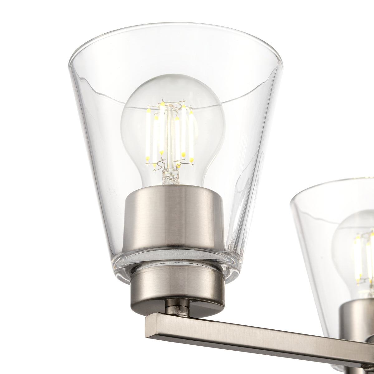 15'' Strayhan Brushed Nickel 3 Light Chandelier
