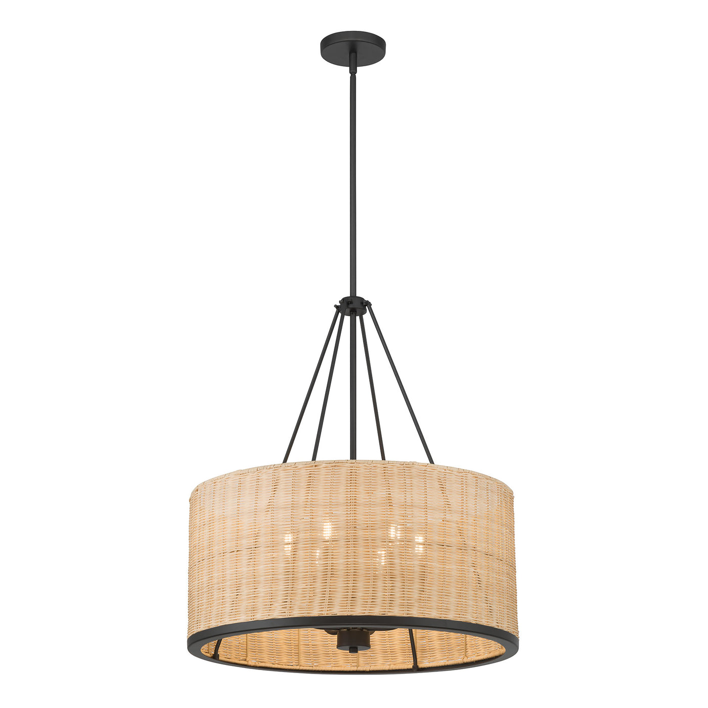 26.5'' Namiro Matte Black 6 Light Pendant