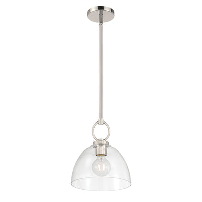11.5'' Velto Polished Nickel 1 Light Pendant