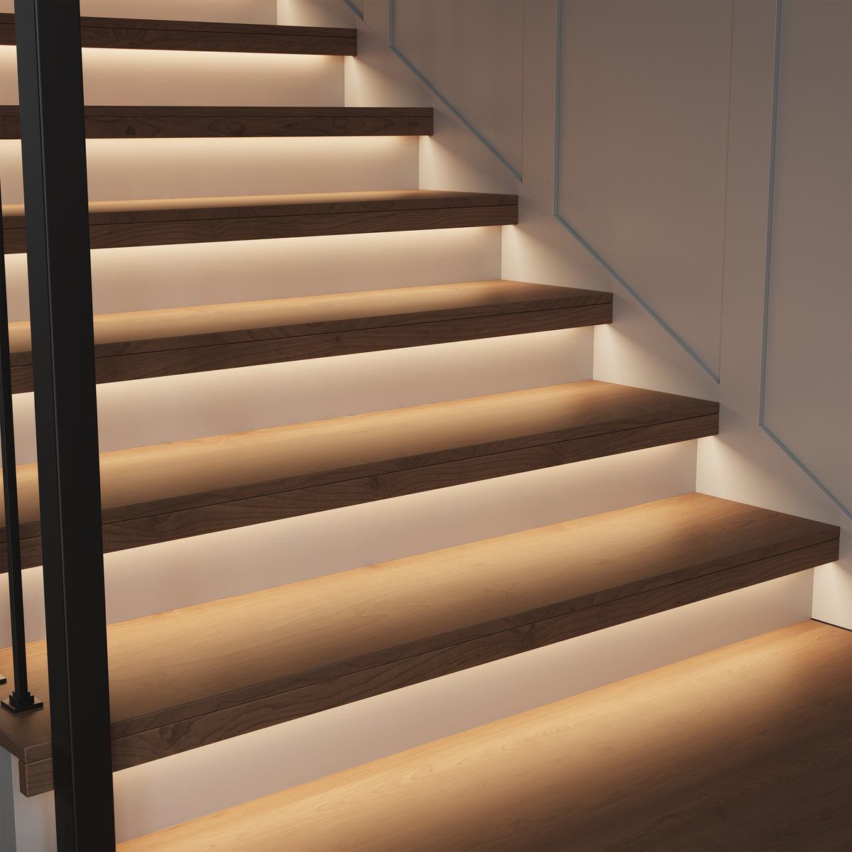 4-foot White Stairwell Light with 3-CCT Selectable White and Motion Sensor