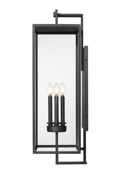 10'' Lamont Textured Black 4 Light Wall Sconce