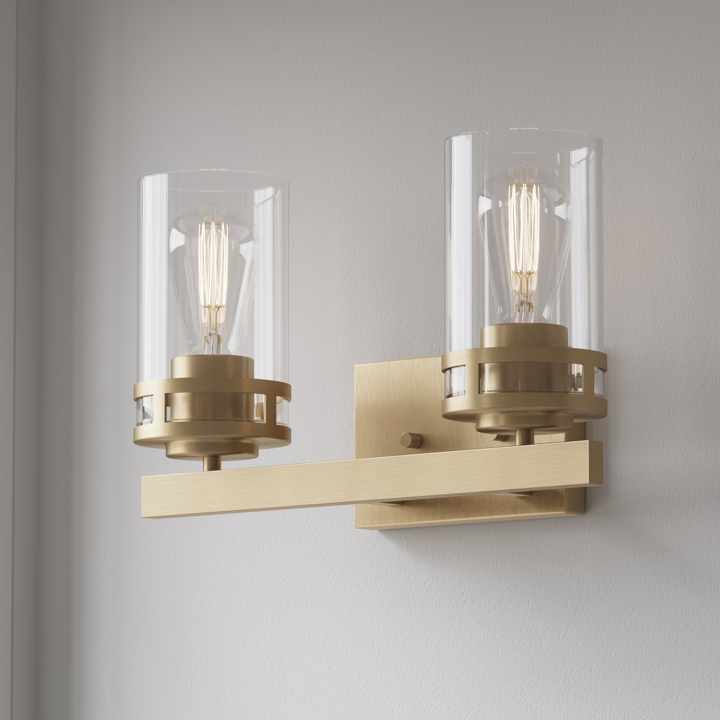 14.5'' Lunden Modern Gold 2 Light Bath Vanity