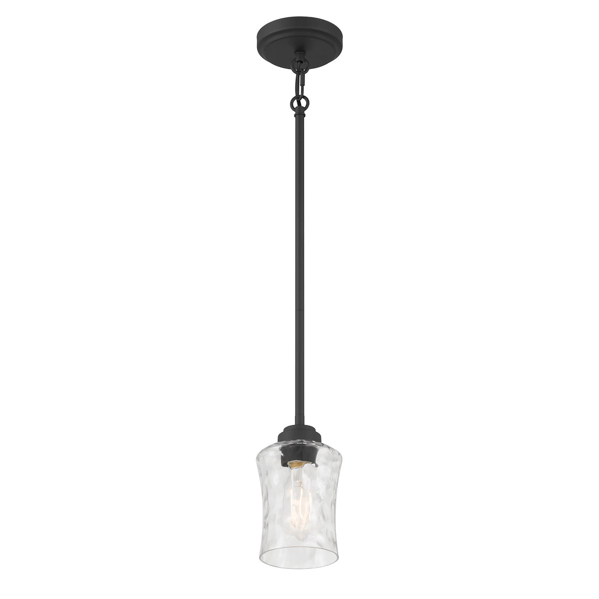 7.75'' Clarvyn Matte Black 1 Light Mini Pendant