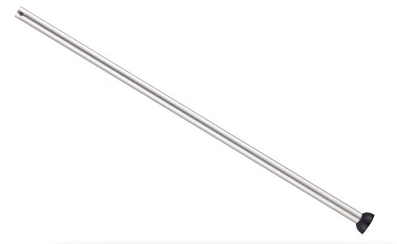 Brushed Chrome Fans Downrod 36 Inch Steel Grounded – Modern Lights