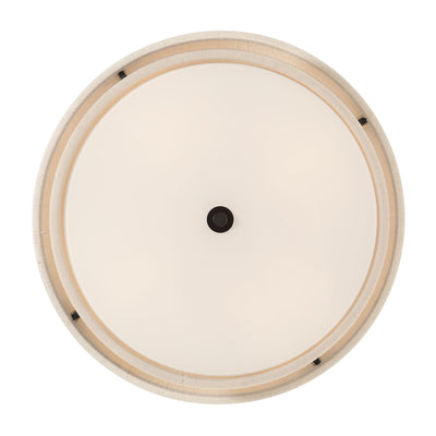 8'' Helbert Matte Black 4 Light Flush Mount