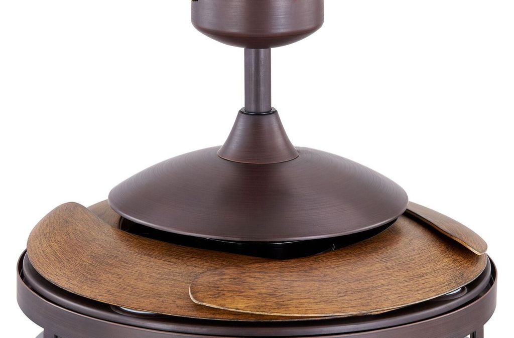 Classic 48 Inch 3 Light Bronze Fan with Retractable Blades