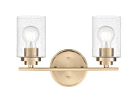 14.25'' Moven Modern Gold 2 Light Bath Vanity