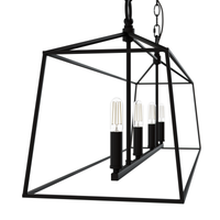 Fair Oaks 40-inch 4-light Matte Black Linear Chandelier