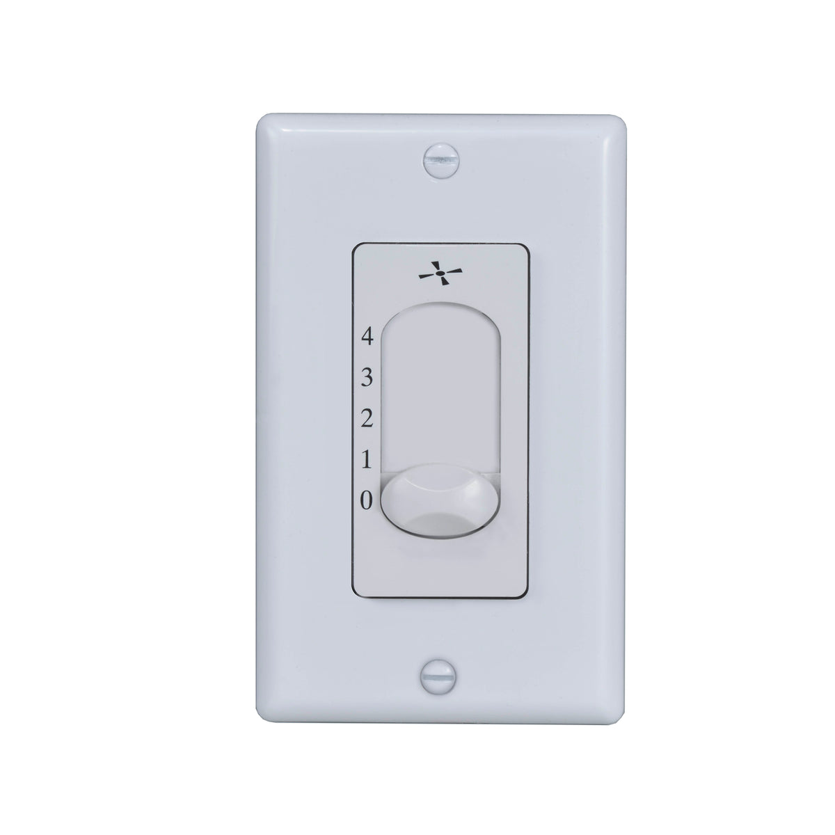 4 Speed White Wall Controls For Indoor Ceiling Fan