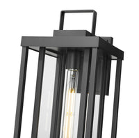 8'' McDonough Powder Coated Black 1 Light Lantern