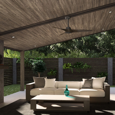 52 inch Mosley Premier Bronze Damp Rated Ceiling Fan and Wall Control