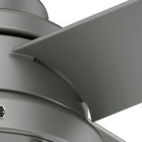 54 inch Searow Matte Silver WeatherMax Indoor / Outdoor Ceiling Fan with LED Light Kit and Wall Control