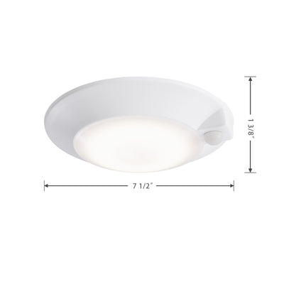 6-inch White Wall Light with 5-CCT Selectable White and 14W Output