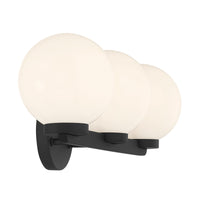 22'' Ardeva Matte Black 3 Light Bath Vanity