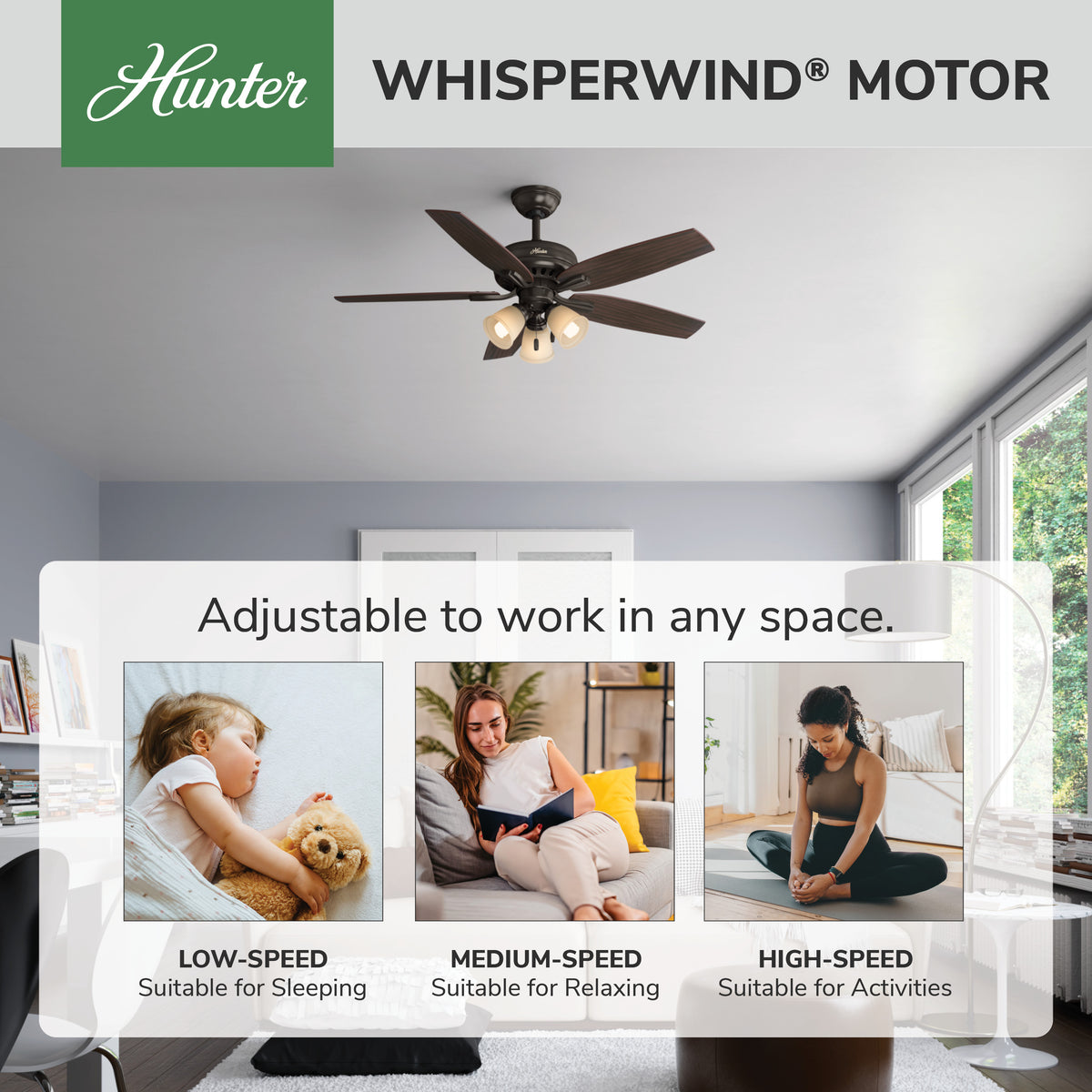52 inch Newsome Premier Bronze Ceiling Fan with LED Light Kit and Pull Chain