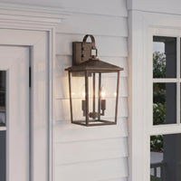 9'' Fetterton Powder Coated Bronze 2 Light Wall Sconce