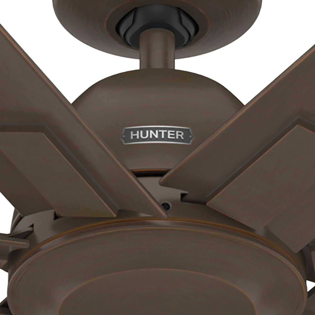 60 inch Downtown ENERGY STAR® Matte Bronze Damp Rated Ceiling Fan and Wall Control