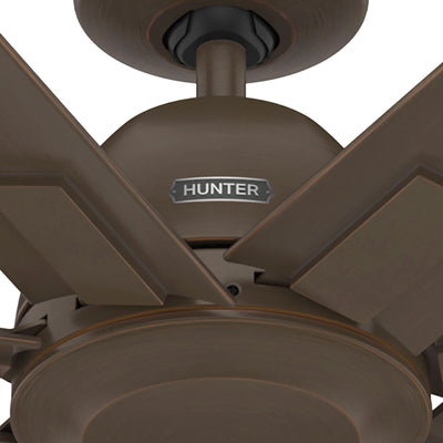 60 inch Downtown ENERGY STAR® Matte Bronze Damp Rated Ceiling Fan and Wall Control