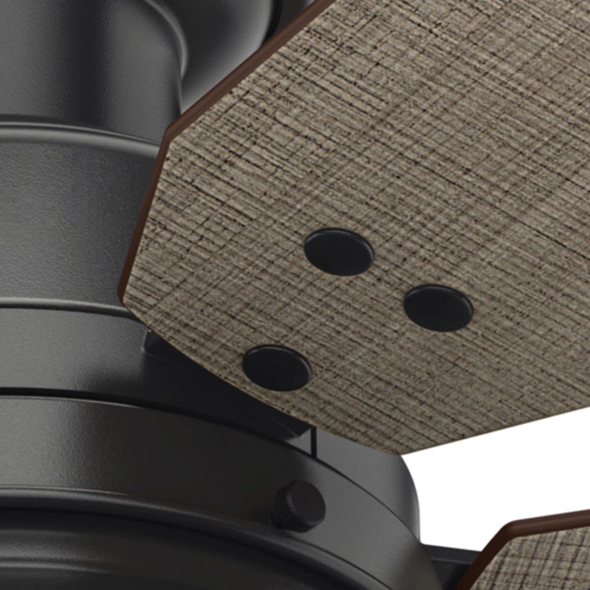 52 inch Mill Valley Matte Black Low Profile Damp Rated Ceiling Fan with LED Light Kit and Pull Chain