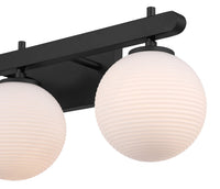 26'' Coretta Matte Black 3 Light Bath Vanity