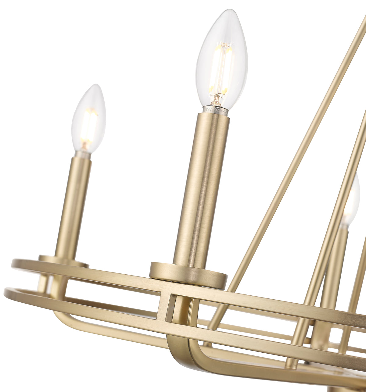 23'' Jody Vintage Brass 5 Light Chandelier