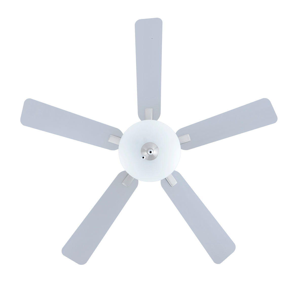 52 Inch Kintrel AC Brushed Nickel Indoor Ceiling Fan 5-Blade 2 Lights Reversible