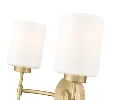 15.5'' Keylee Vintage Brass 2 Light Bath Vanity