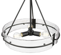 17.25'' Rezi Matte Black 3 Light Pendant