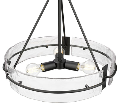 17.25'' Rezi Matte Black 3 Light Pendant