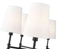 15.75'' Adorra Matte Black 8 Light Chandelier
