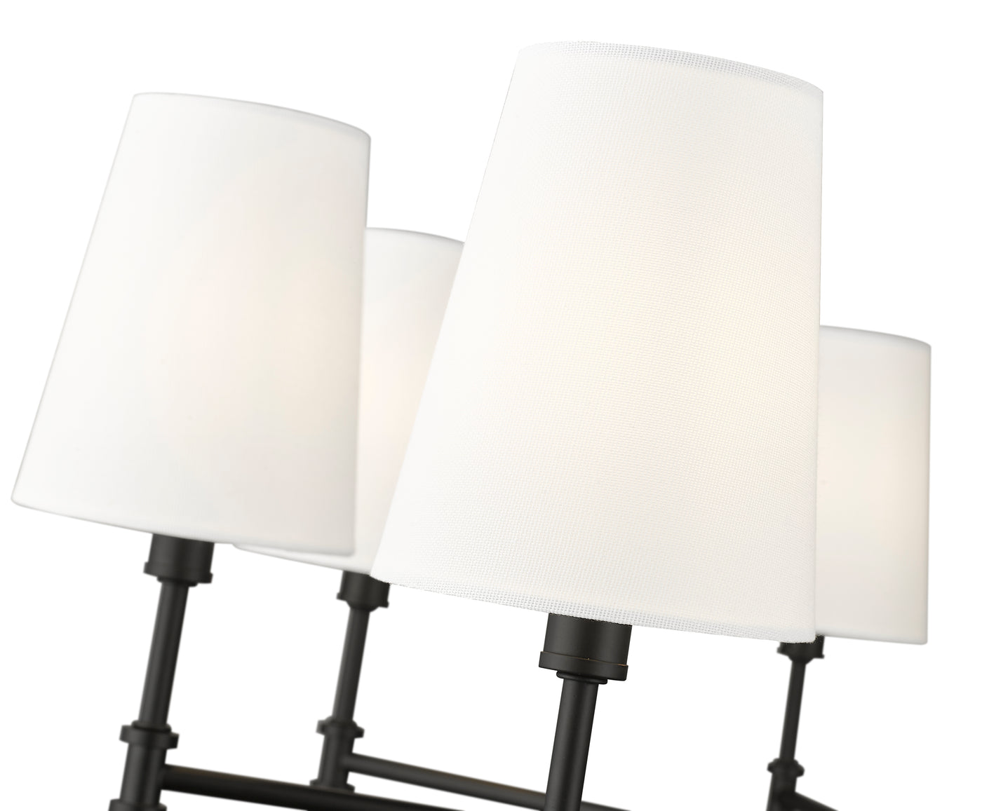 15.75'' Adorra Matte Black 8 Light Chandelier