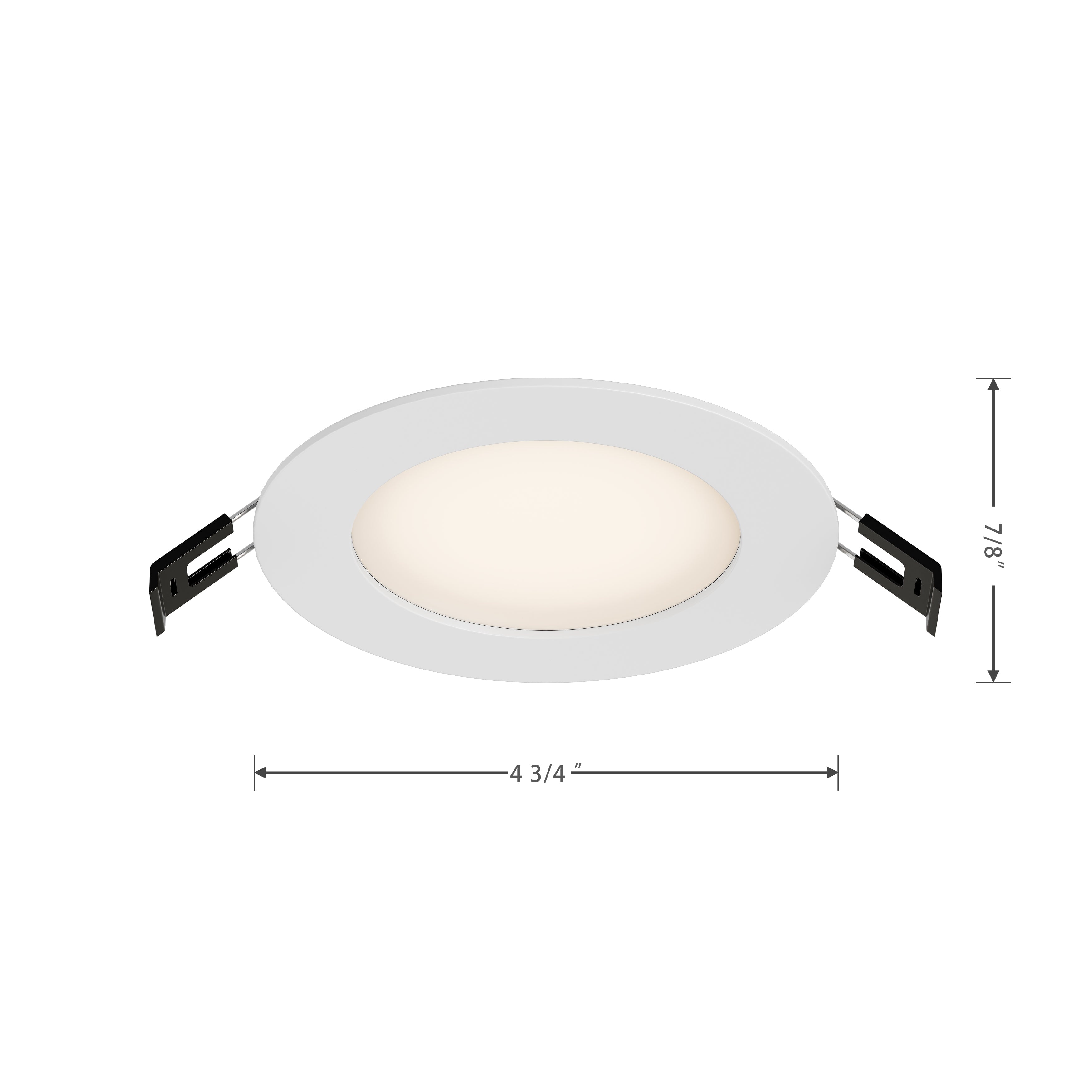 4-inch White Wall Light with 3000K Light and 9W Output