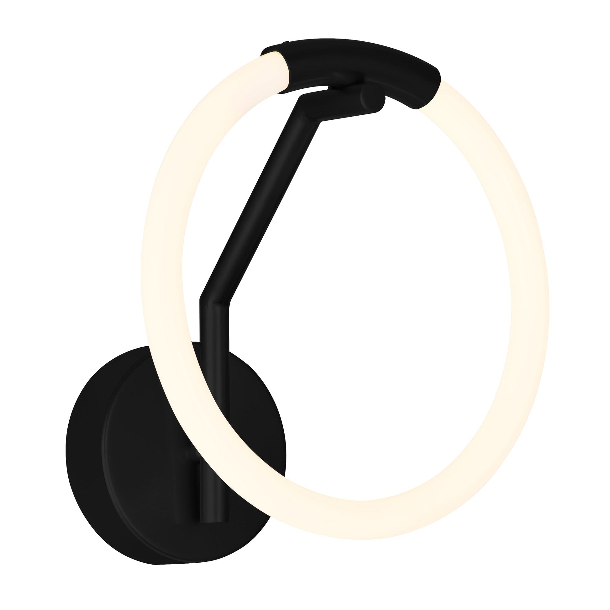 Hoops 10in Black Wall Sconce Integrated LED