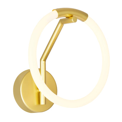 Hoops 10in Gold Wall Sconce Integrated LED