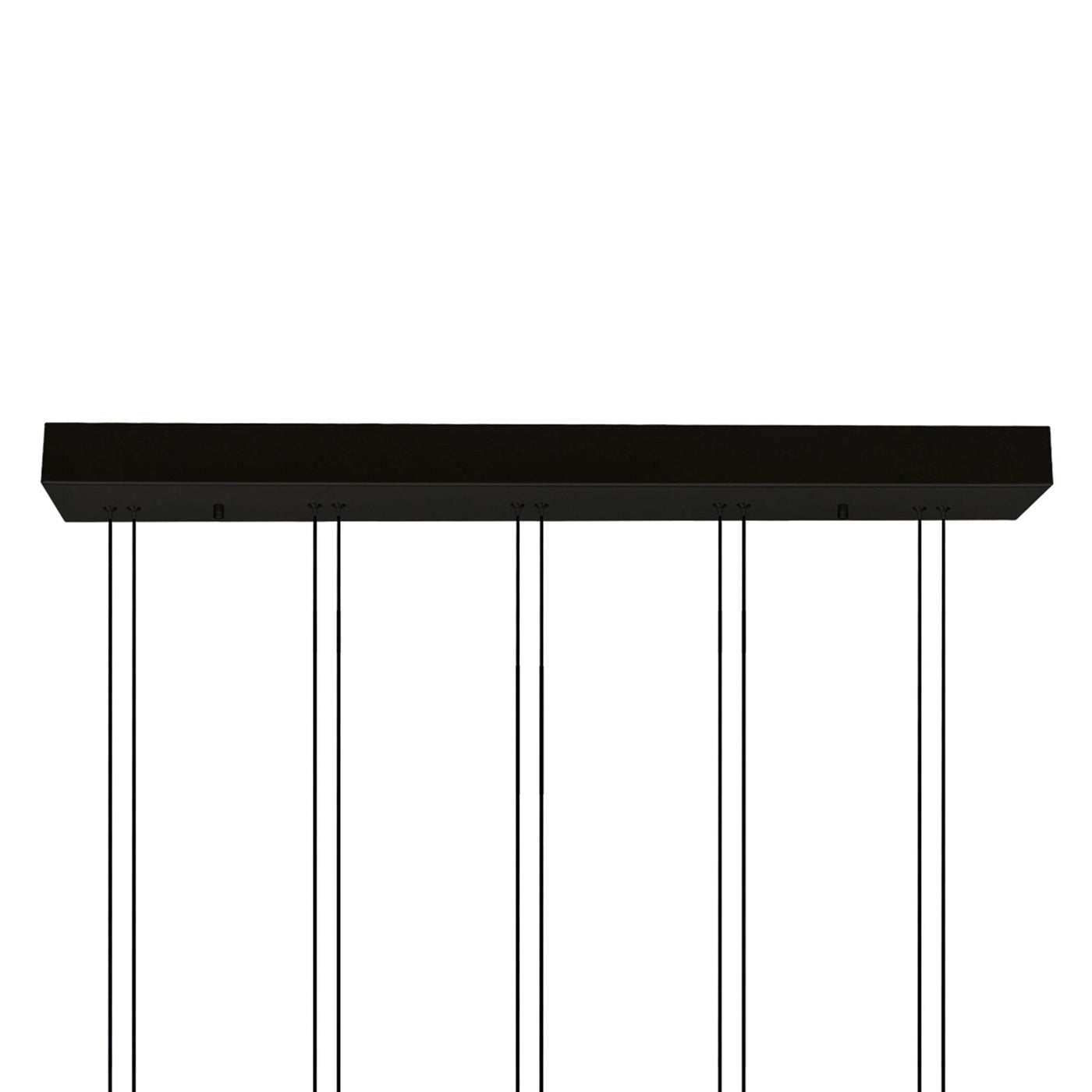 Hoops Integrated LED Black Chandelier