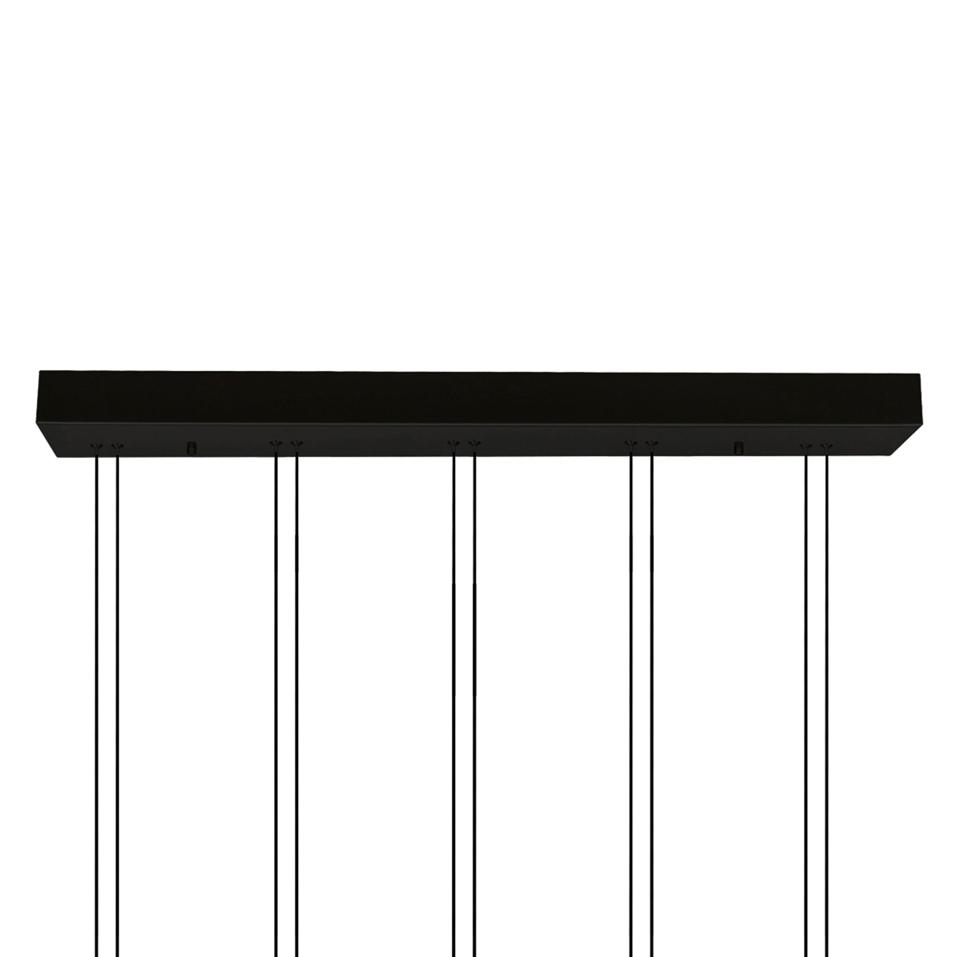 Hoops Integrated LED Black Chandelier