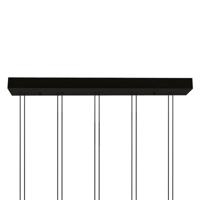 Hoops Integrated LED Black Chandelier