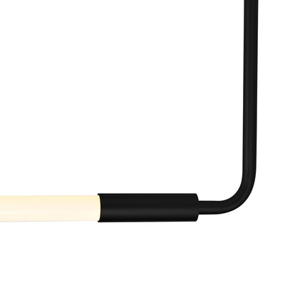 Hoops Integrated LED Black Chandelier