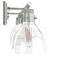 Van Nuys 23.5-inch 3-light Brushed Nickel Vanity Light with Clear Glass