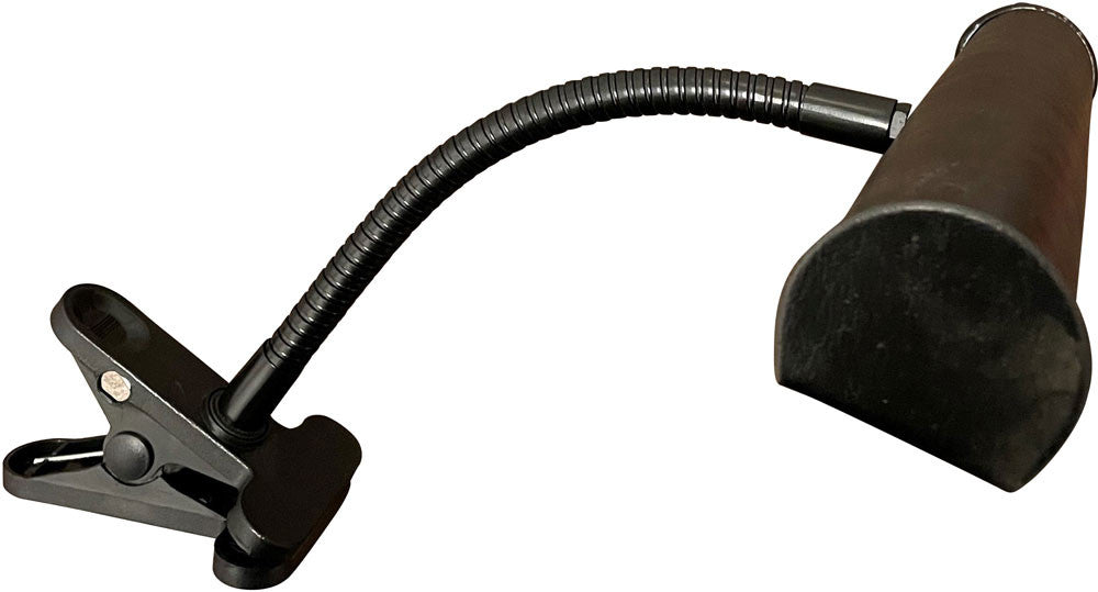 5-inch Lectern Black Clip-on Task Lamp