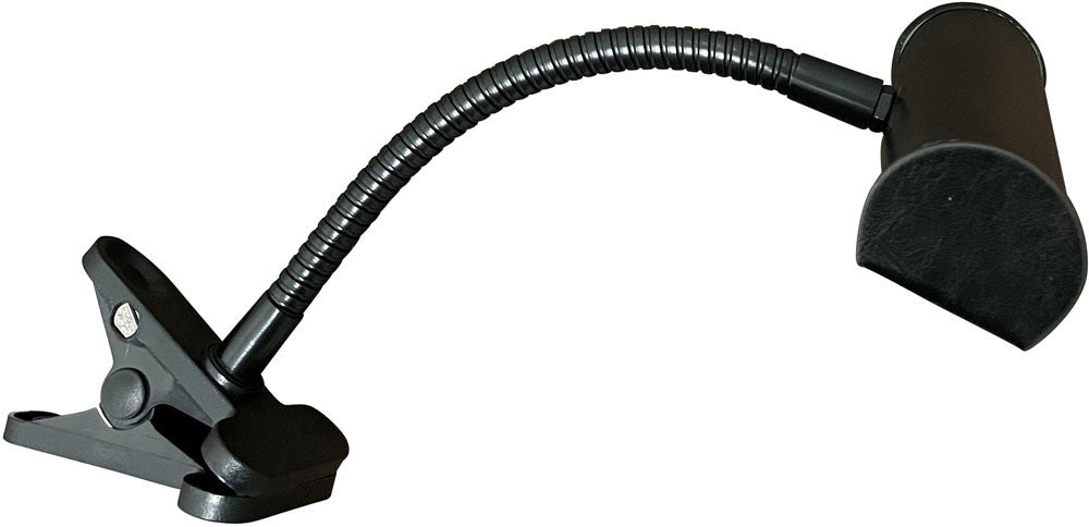5-inch Lectern Black Clip-on Task Lamp LED