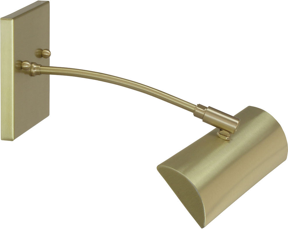 12-inch Zenith Satin Brass Direct Wire Picture Light