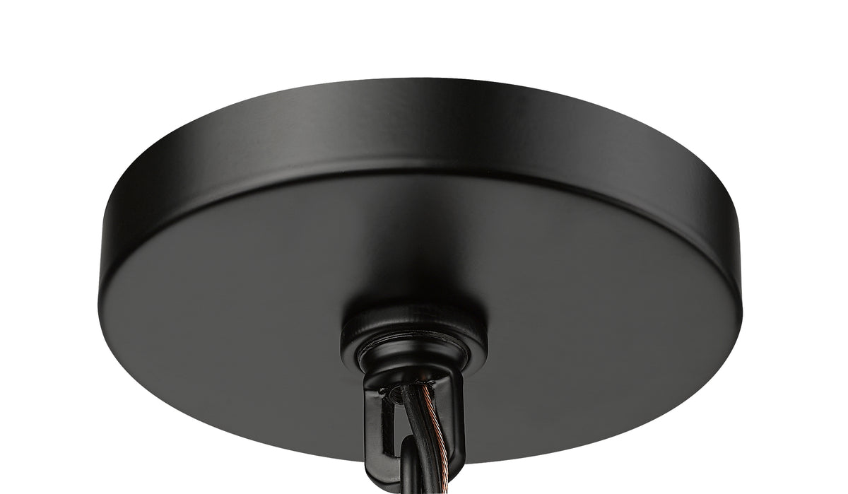 17'' Denzell Powder Coated Black 1 Light Hanging Lantern