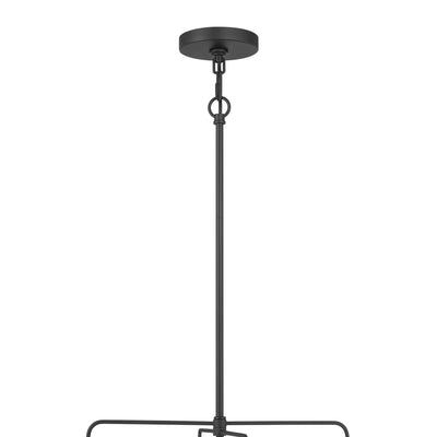 17.75'' Vellinor Matte Black 3 Light Pendant