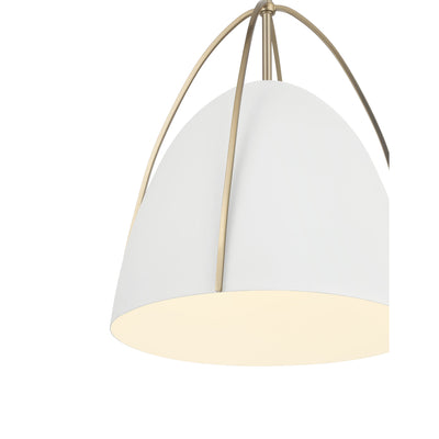 16'' Pomelle Matte White 1 Light Pendant