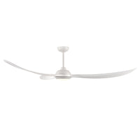 Wynleaf 72'' 3 Blades Matte White Led indoor & Outdoor DC Ceiling Fan With Wall Control
